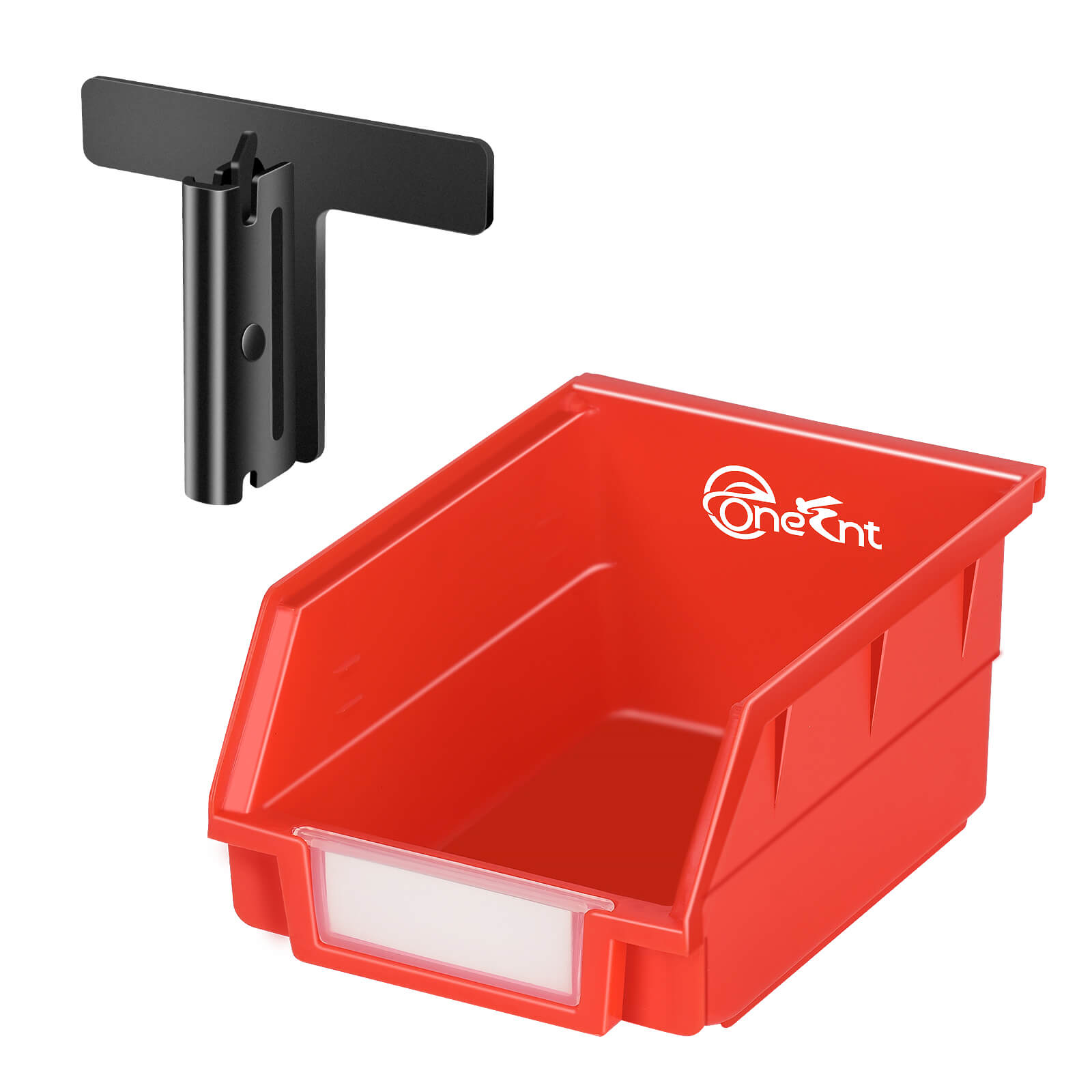 Plastic E-Track Basket for Storage, 6 x 7 x 4