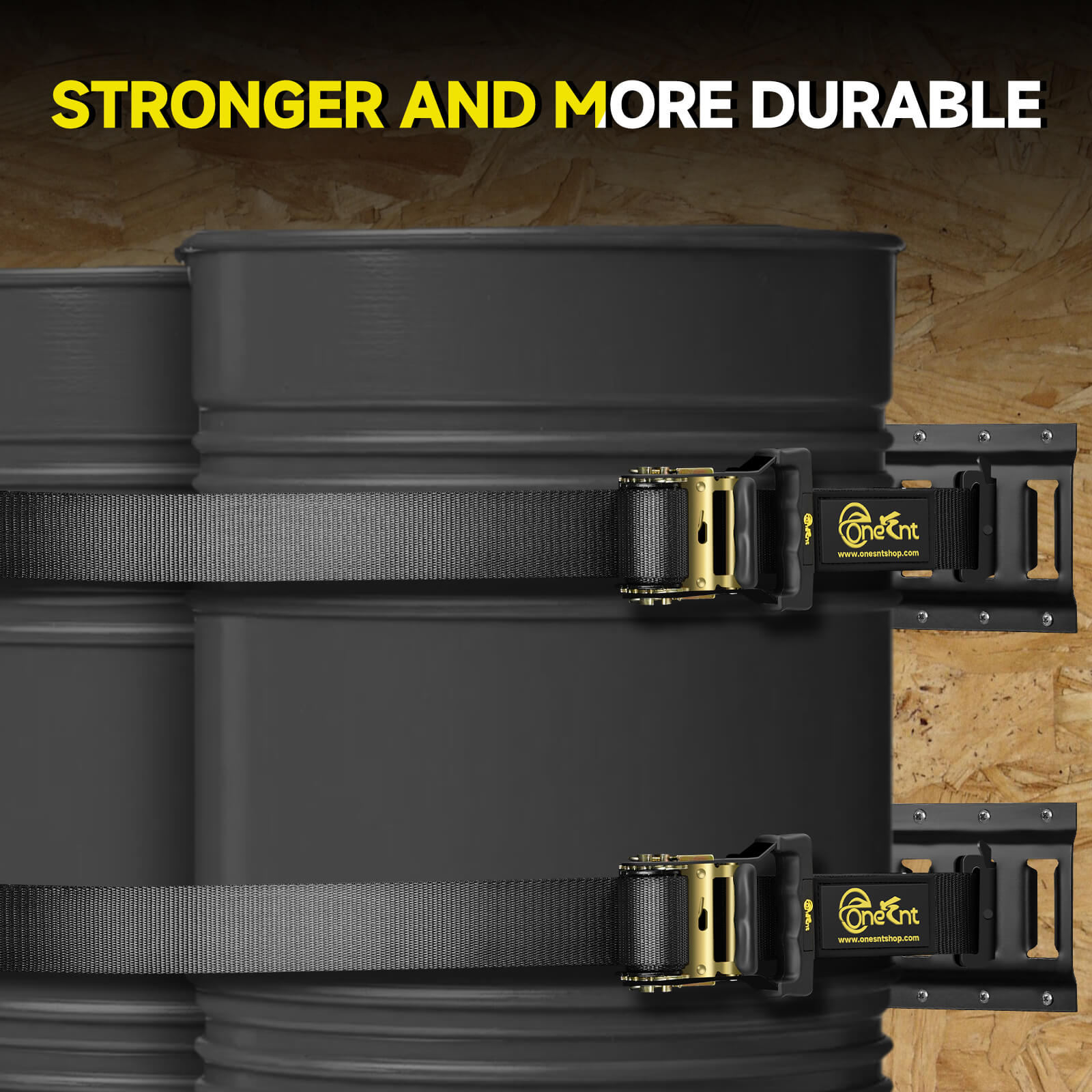 2" x 18' E-Track Ratchet Tie-Down Straps Kit (4-Pack)