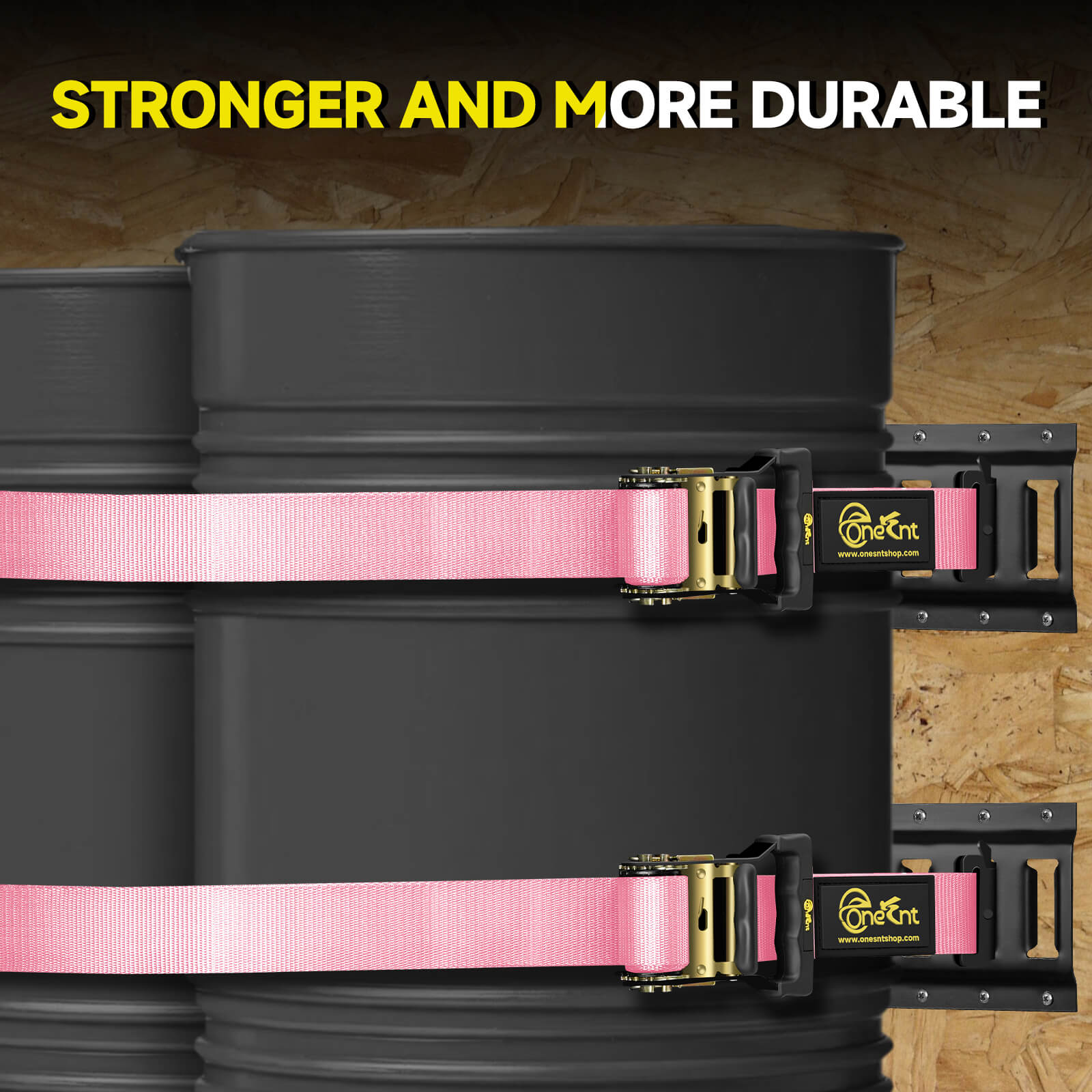 2" x 18' E-Track Ratchet Tie-Down Straps Kit (4-Pack)