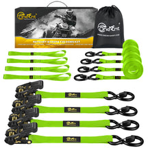 1" x 16' Ratchet Tie-Down Straps Kit (4-Pack)