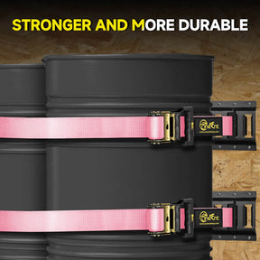 2" x 18' E-Track Ratchet Tie-Down Straps Kit (4-Pack)