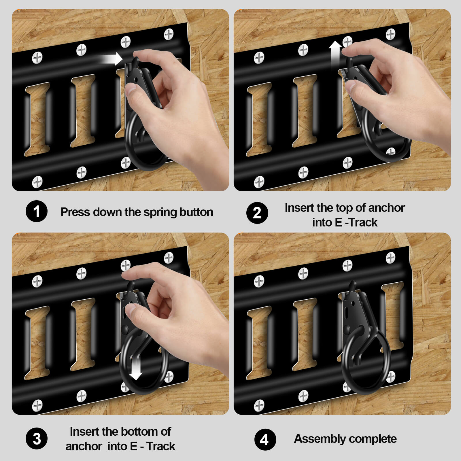 E-Track O-Ring Tie-Down Anchors