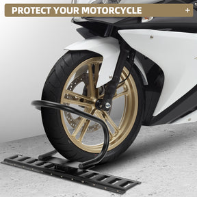 2 Pack E-Track Wheel Chock & Strap Kit|E Track Motorcycle Wheel Chock for Trailers for etrack system
