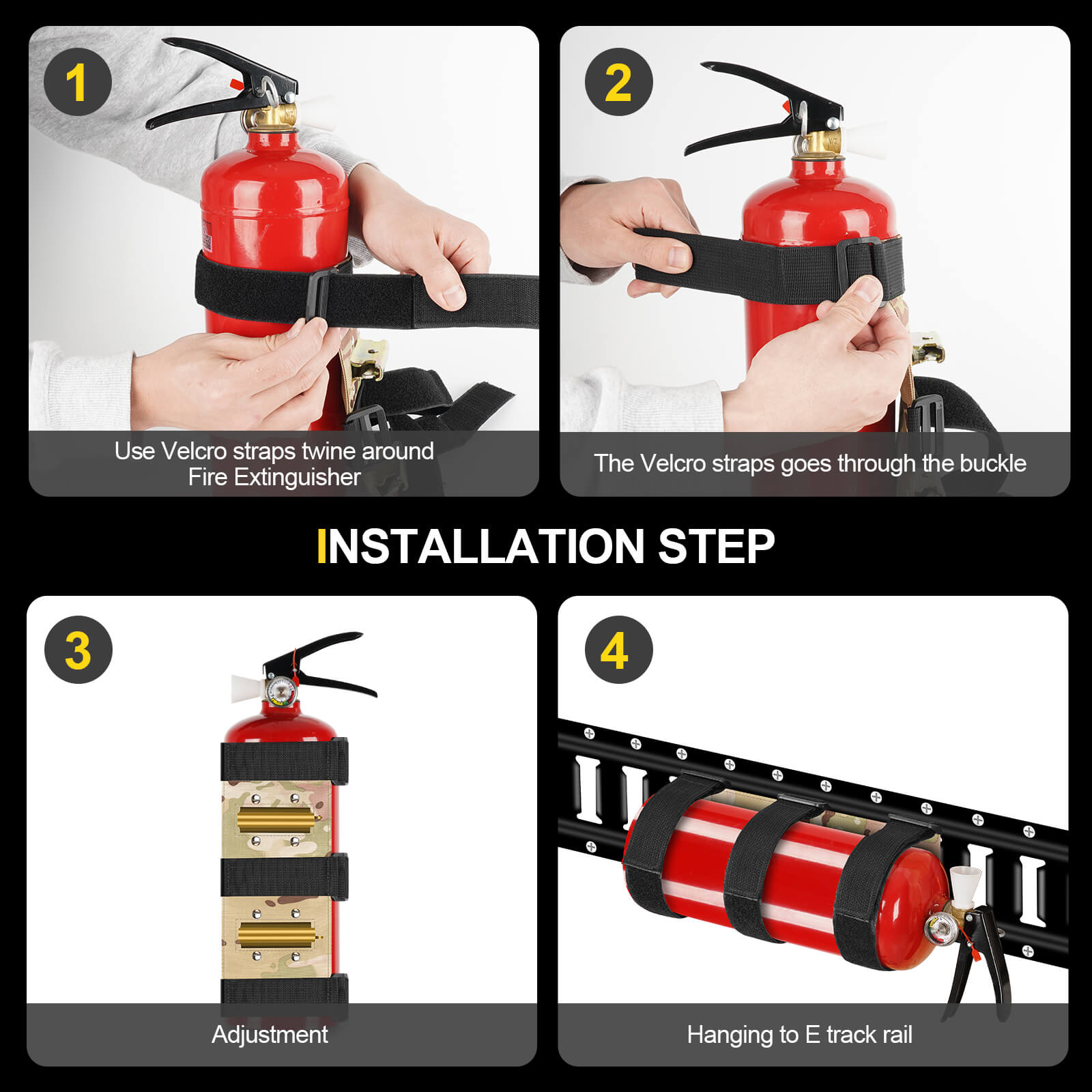 E-Track Fire Extinguisher Mount Holder