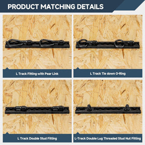 12" Heavy Duty L Track Tie Down System