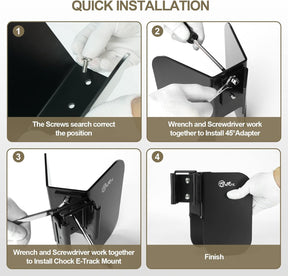 Onesnt E-Track Wheel Chock & Strap Kit Install