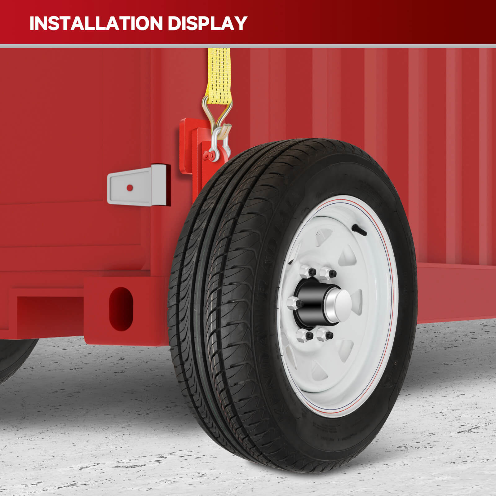 Shipping Container Wheels 6-Lug Wheels Kit (2-Pack)